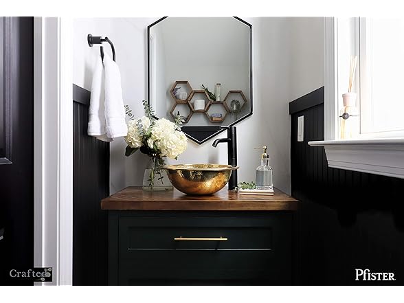 Pfister BRB-NC1B Contempra Towel Ring Matte Black