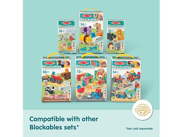 Melissa & Doug Blockables Safari Snap