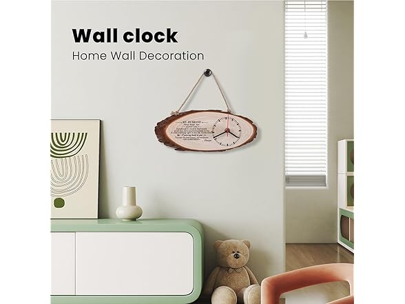 LJZTYX Wooden Silent Wall Clock- Gift