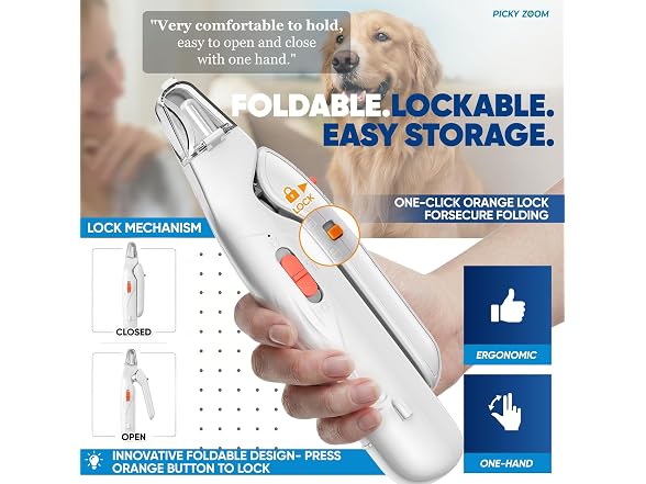 2-in-1 Dog & Cat Nail Clippers and Grinder wi