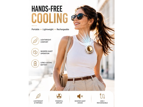 Portable Waist Fan Hands-Free