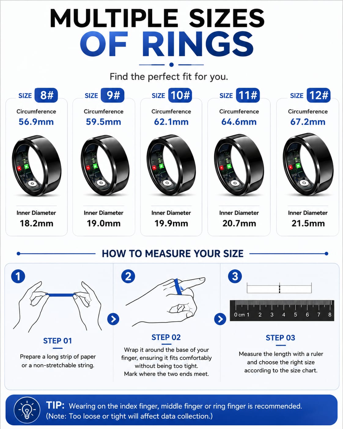 Smart Ring Health & Fitness Tracker - Gallery 10