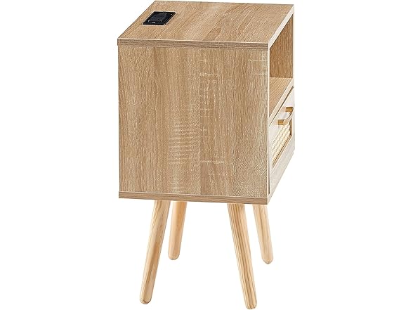 LKJYBG 15.75" Rattan Night Stand