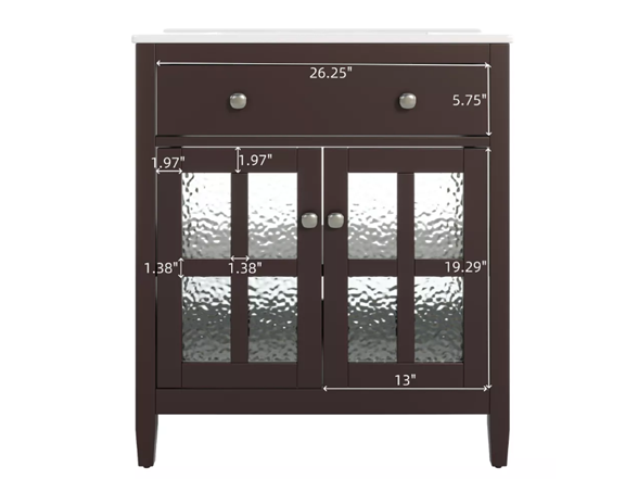 Christopher Knight Home Graham 30" Contemporary Vanity