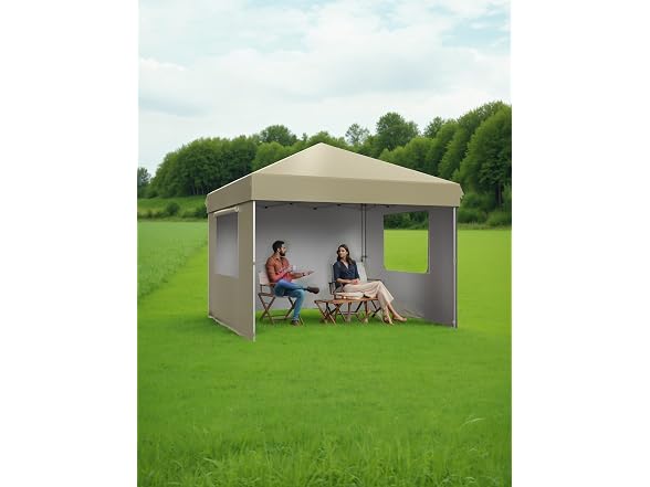 10x10 Pop Up Canopy Tent Khaki