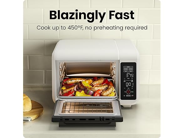 Chefman Air Fryer Toaster Oven Combo Ivory