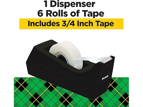 Scotch Magic Tape Desktop Dispenser, 6 R