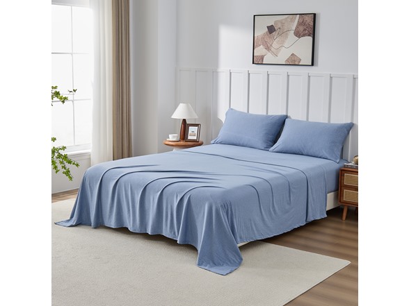 Kathy Ireland Jersey Knit Cotton Sheet Set