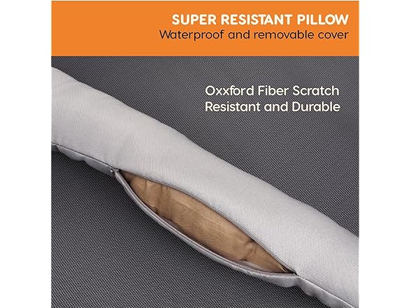 POLIPETS Elevated Pet Bed with Removable Pillow