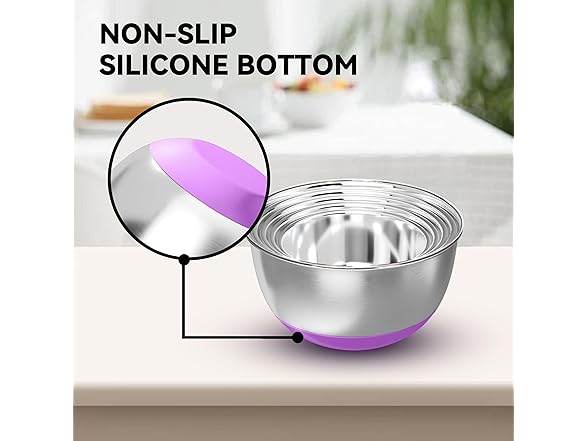 KITEISCAT Stainless Steel Mixing Bowls