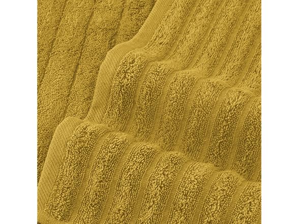 Elegant Comfort 100% Turkish Cotton Corduroy Towels, Gold