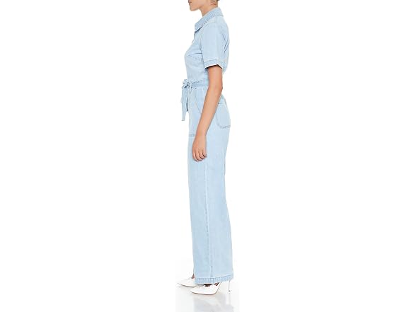 Forever 21 (S) Zip-Up Tie-Front Jumpsuit