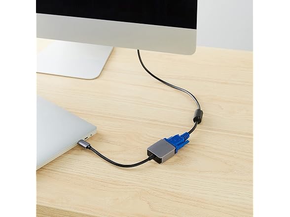 Amazon Basics USB-C to VGA Adapter, Alum
