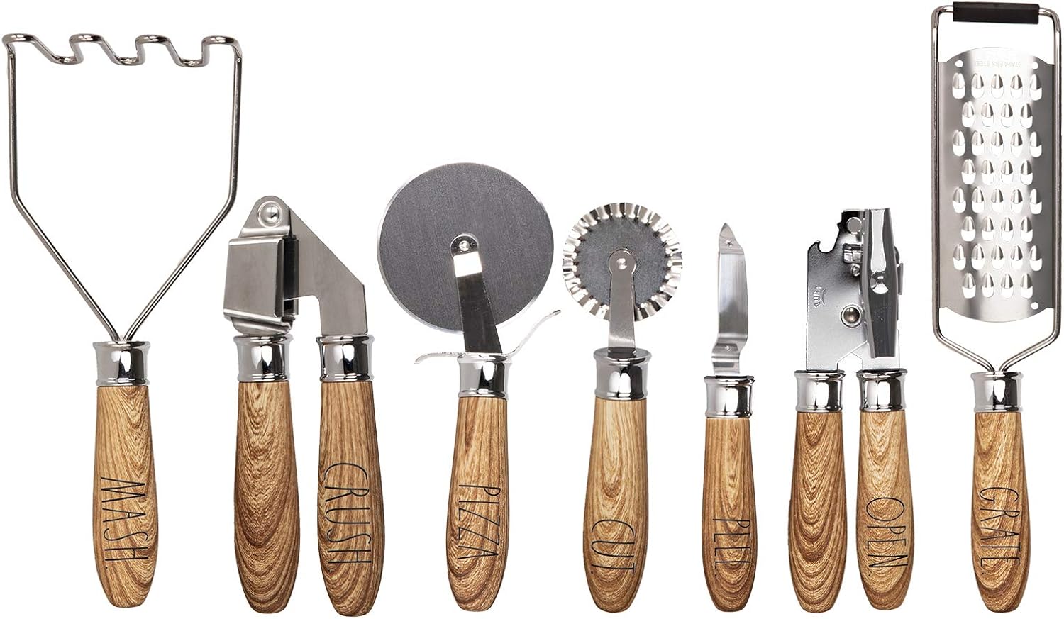 RaeDunn Kitchen Wooden & Steel Set - 7Pc - Gallery 8