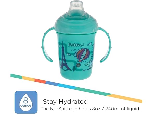 Nuby No-Spill Two Handle Baby’s First Soft Spout Cup
