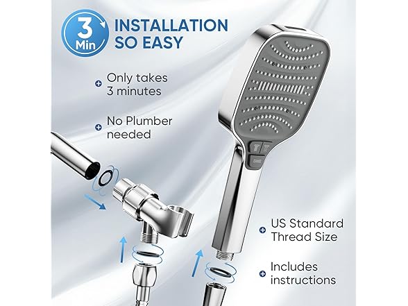 High Pressure 8-mode Handheld Shower Head