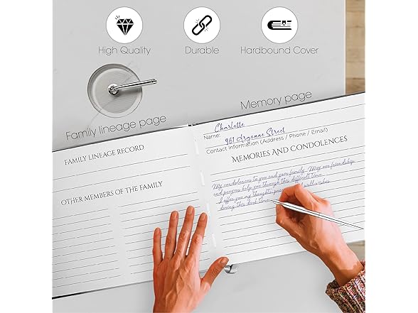 Generic Funeral Guest Book