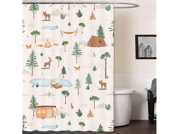 Boziqr Camper RV Shower Curtain