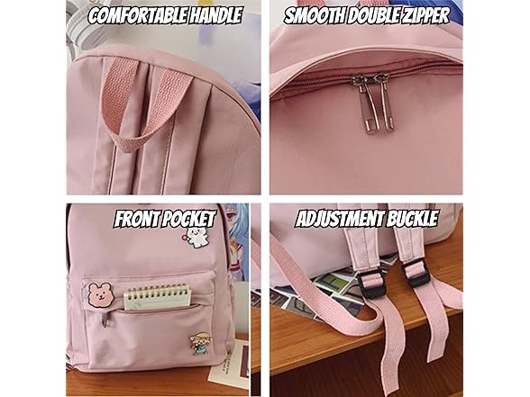BILIPOPX Kawaii Aesthetic Laptop Backpack