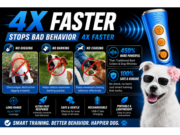 Ultrasonic Dog Bark Deterrent Device