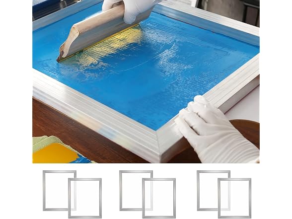 Screen Printing Kit, 6 Pieces 20x24inchSilk