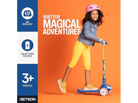 Jetson Sonic Three-Wheel Light Up Kick Scooter