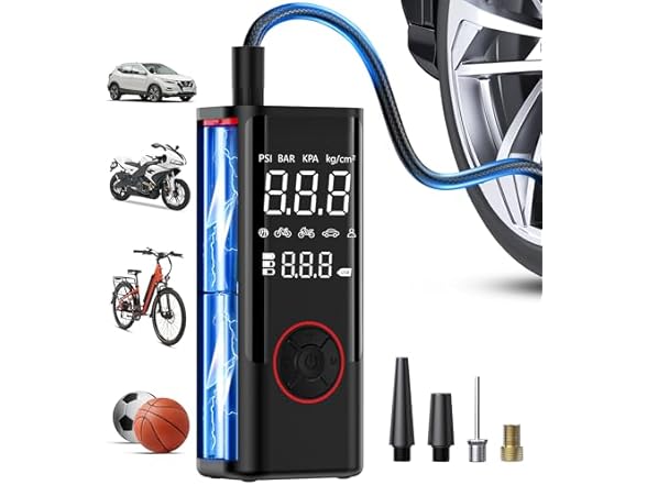 InflaVive Portable Tire Inflator and Air Compressor