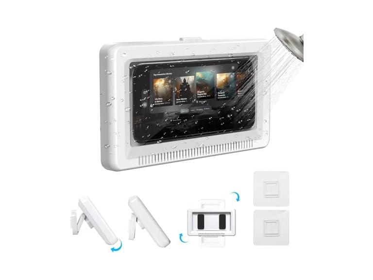 Mutigy Shower Phone Holder w/Touch Screen
