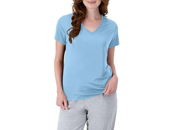 Hanes Women Dri Performance V-neck T-shirt