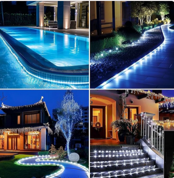Hakol 500 LED Outdoor Rope Lights – 28M/92ft- Cool White - Gallery 5