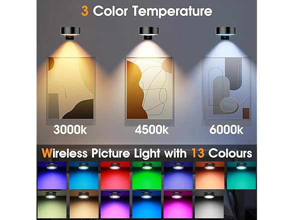 Hakol RGB Picture Light Battery Operated Painting Lights