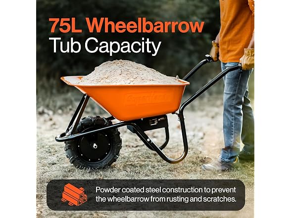 SuperHandy GUO087 Cordless Electric Wheelbarrow
