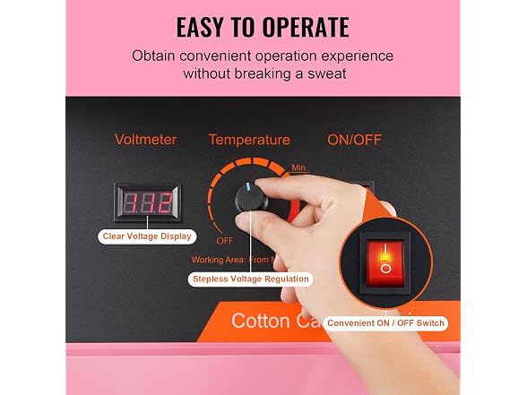 Electric Cotton Candy Machine, 1000W Candy Floss