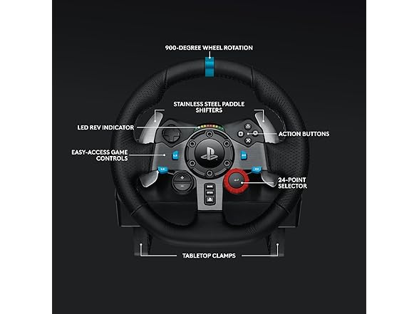 Logitech G29 Driving Force Racing Wheel and Pedals