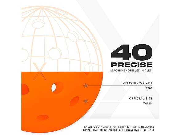 Franklin Sports X-40 Outdoor Pickleballs