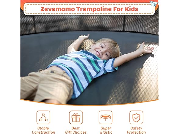 Zevemomo Outdoor Trampoline 12FT