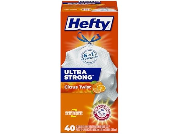 Hefty Kitchen Bags 40ct