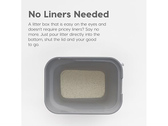 IRIS USA Large Top Entry Cat Litter Box with 