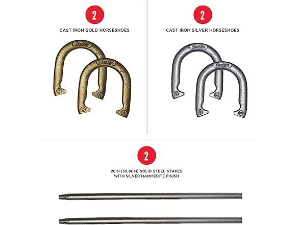 Franklin Sports Horseshoe Set Cast iron