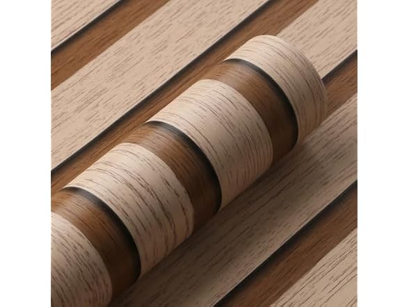 Wood Peel & Stick Wallpaper Wood Slats, 17.3"x118"