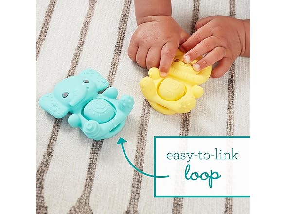 Infantino Teethimal Pop Pals Sensory Popper Toy