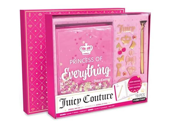 Make It Real Juicy Couture Boxed Journal Pen Set