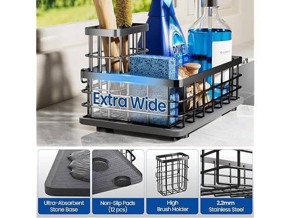 HOKEMOM Kitchen Sink Caddy Organizer