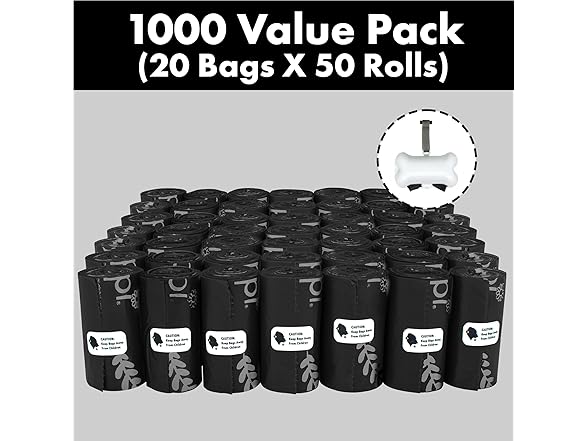GORILLA SUPPLY Dog Poop Waste Bags with Dispenser