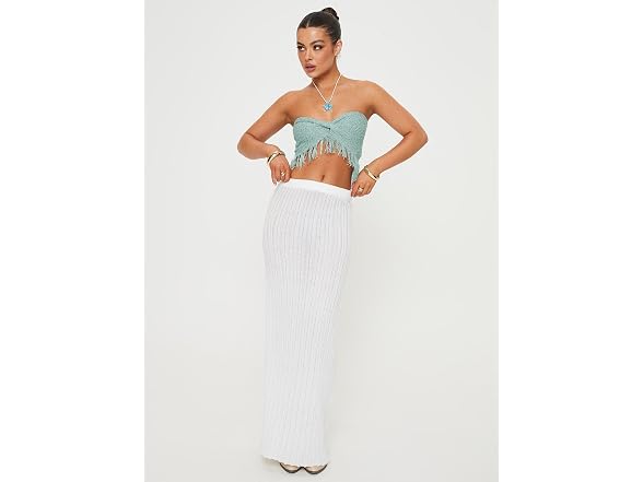 Princess Polly Kovac Reversible Fringe Tube Top