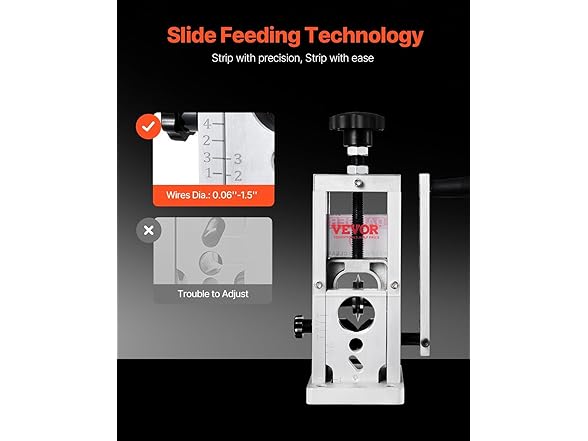 VEVOR Hand-Operated Wire Stripper