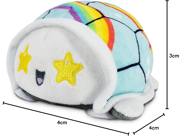 TeeTurtle Reversible Rainbow Turtle Plush