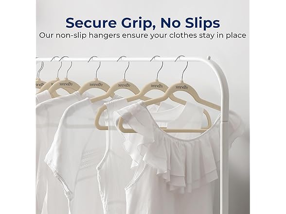 SereneLife 150 Pack Velvet Hangers