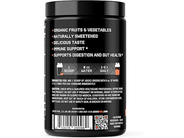 Jocko Fuel Daily Greens Powder, 30 Servings