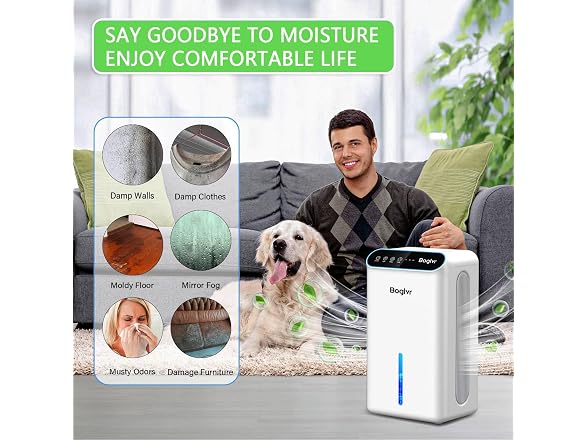 boglvr Dehumidifier for Home